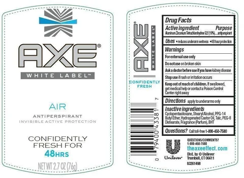 Axe Air Antiperspirant Deodorant 포장