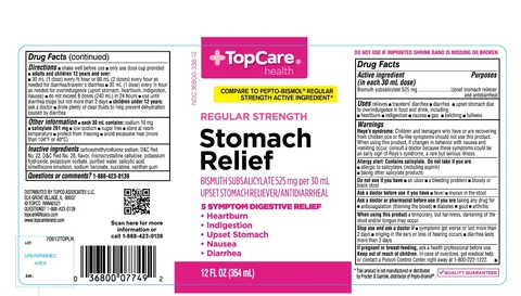 TopCare Stomach Relief Regular Strength packaging