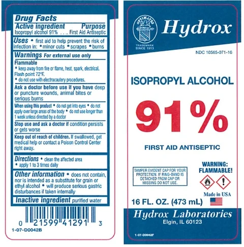 Isopropyl Alcohol packaging