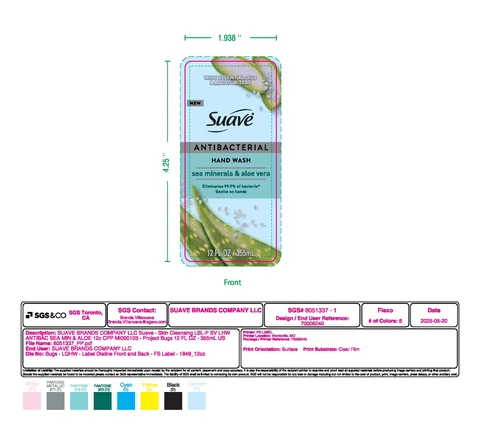 Suave Antibacterial Hand Wash Sea Minerals and Aloe Vera 포장