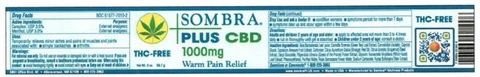 Sombra Plus CBD 1000mg Warm Theapy packaging