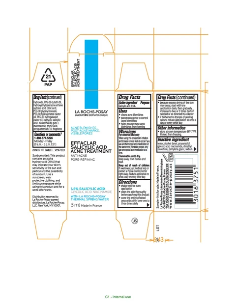 La Roche Posay Laboratoire Dermatologique Effaclar AntiAcne Pore Refining Acne Treatment packaging