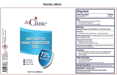 DR CLINIC ANTISEPTIC HAND Gel 포장