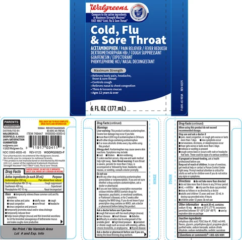 Cold, Flu and Sore Throat 포장