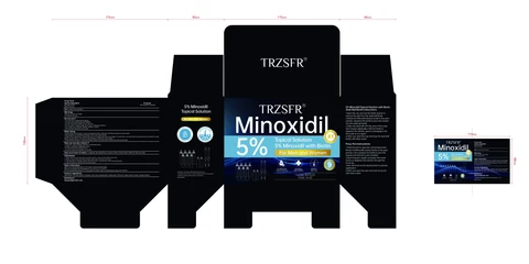 TRZSFR 5% Minoxidil Hair Growth Sprays Serum 포장