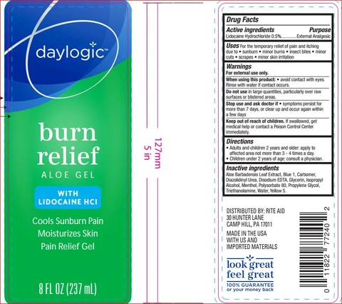 Burn relief aloeDaylogic packaging