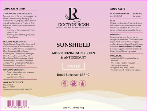 Sunshield Moisturizing Sunscreen and Antioxidant 포장