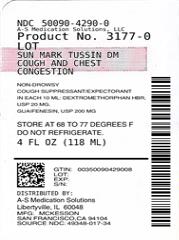 Sun Mark Tussin DMcough and chest congestion 포장