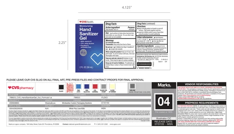 CVS Hand Sanitizer packaging