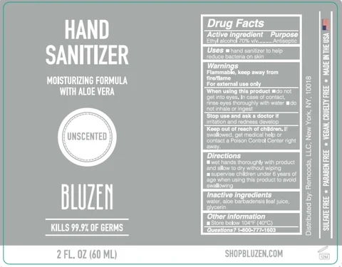 BluZen Hand Sanitizer 포장