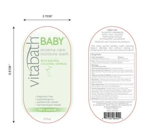 Vitabath Baby Eczema Care Moisture Wash 포장