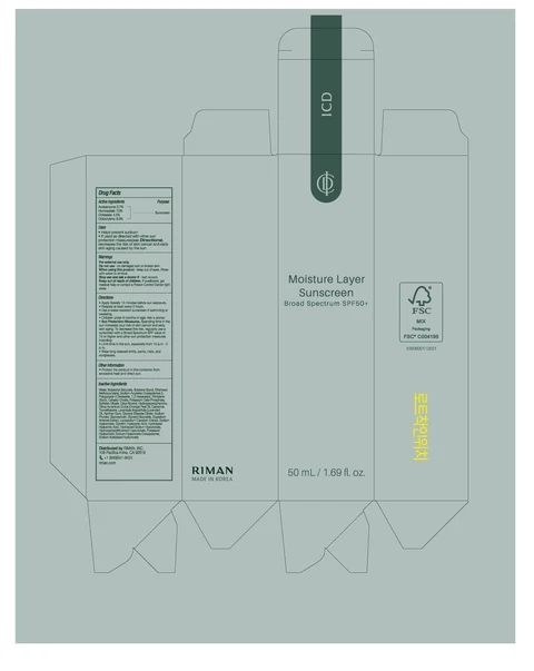 ICD Moisture Layer Sunscreen 포장