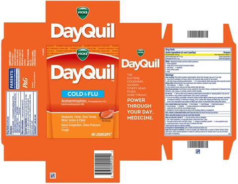 Vicks DayQuilCOLD and FLU 포장