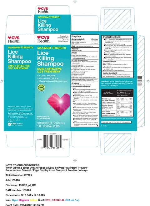 CVS Health Lice Killing 포장