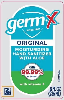 Hand Sanitizer with Aloe packaging
