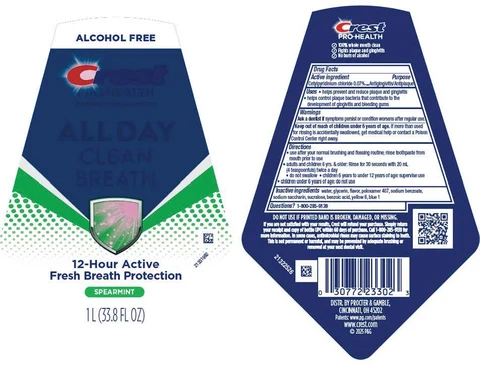 Crest Pro-HealthAll Day Clean Breath 포장