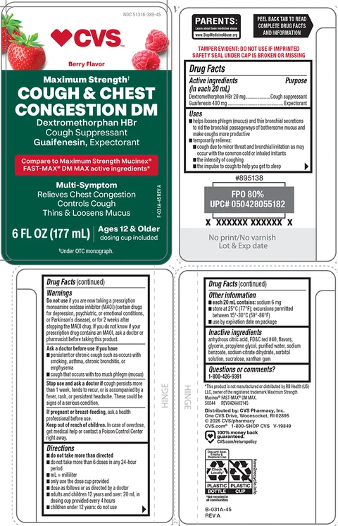 Cough and Chest Congestion DM 포장