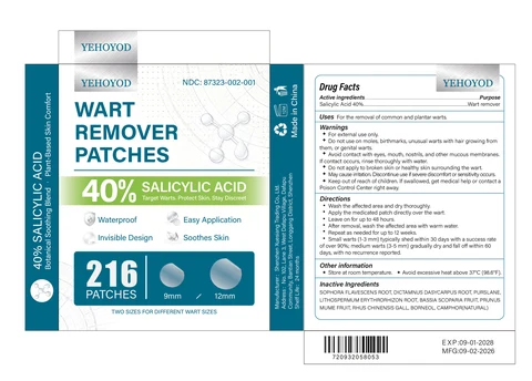 YEHOYOD WART REMOVER PATCHES packaging