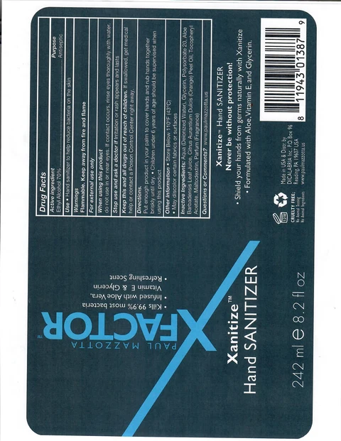XanitizeSpray packaging