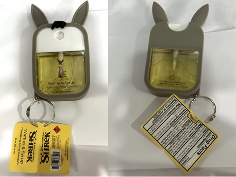 Sherk sanitizer waffle syrup 포장
