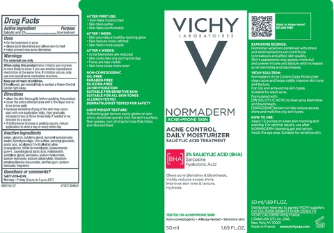 VICHY LABORATOIRES NORMADERM ACNE CONTROL DAILY MOISTURIZER 포장
