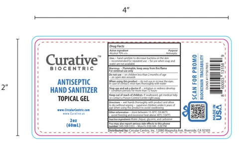 Curative Biocentric Antiseptic Hand Sanitizer 포장