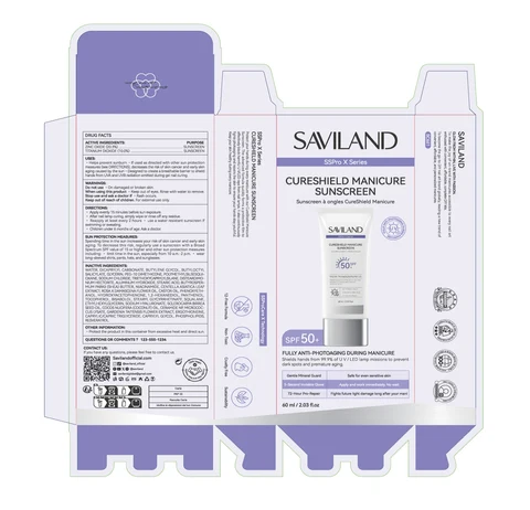 CURESHIELD MANICURE SUNSCREEN packaging