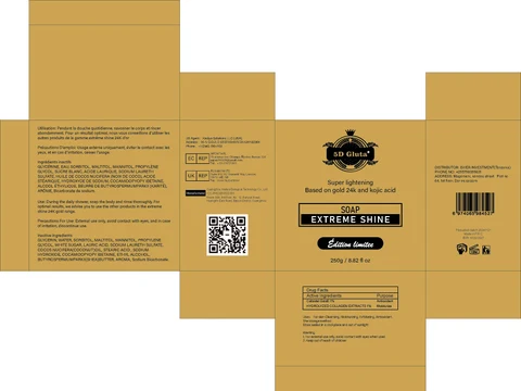 SuperLighteningBasedonGold24kandKojicAcidSOAP 포장