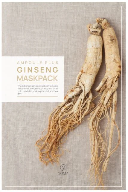 YOMA AMPOULE PLUS GINSENG MASK PACK packaging