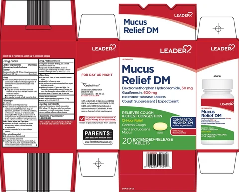Leader Mucus Relief DM packaging