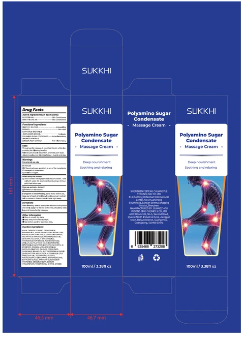 SUKKHI Polyamino Sugar Condensate Massage Cream 포장