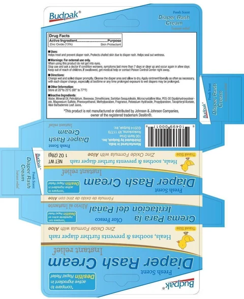 Budpak Diaper Rash packaging