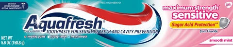 AQUAFRESHSENSITIVE MAXIMUM STRENGTH 포장