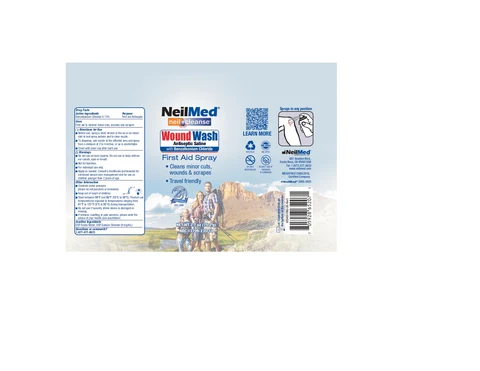 Wound Wash Antiseptic Saline with Benzalkonium Chloride packaging