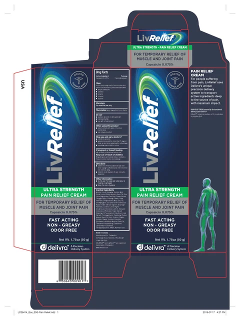 LivReliefPain Relief packaging