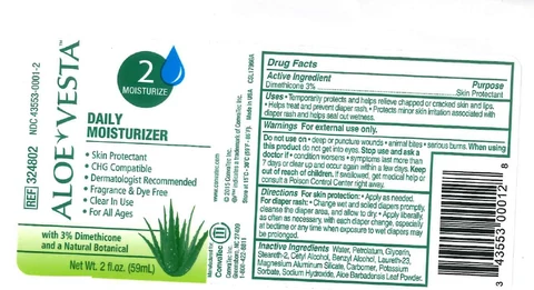 Aloe Vesta Daily Moisturizer 59 ml 포장
