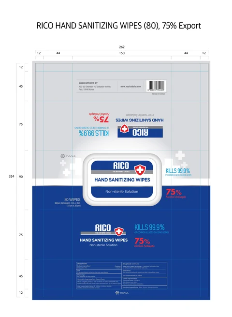 Hand Sanitizer Wipes packaging