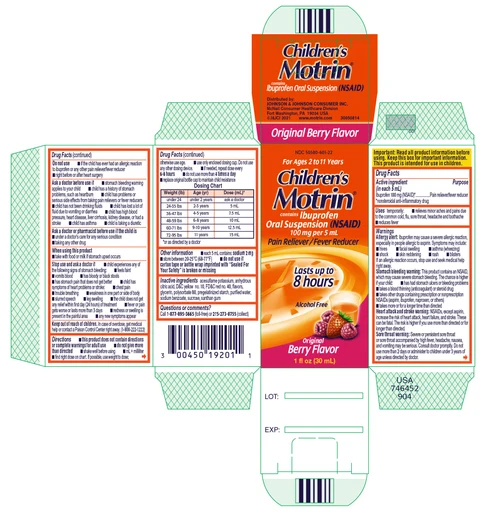 Childrens MOTRIN packaging