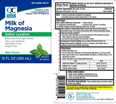 MILK OF MAGNESIA MINT 포장
