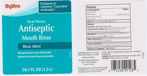 HYVEEANTISEPTIC BLUE MINT packaging