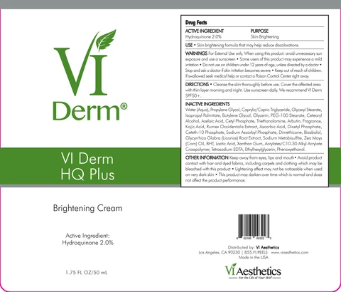 HQ Plus Brightening CreamVI Derm packaging