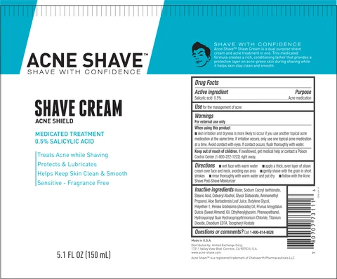 Acne Shave Cream packaging