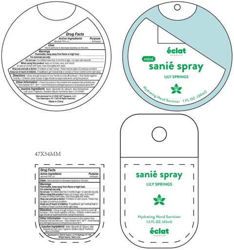 Hydrating Hand Sanitizer LILY SPRINGS 포장