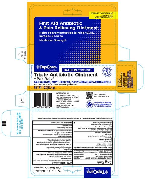 TopCare Triple Antibiotic Plus Pain Relief packaging