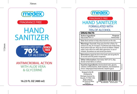 Hand Sanitizer packaging