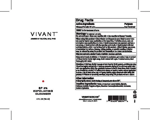 Vivant BP3% Exfoliating Cleanser 포장
