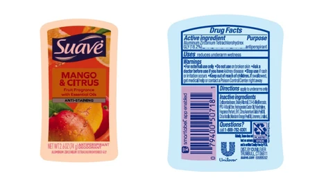 Suave packaging