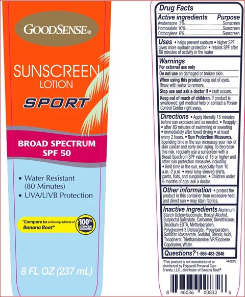 Sunscreen Sport SPF 50Good Sense 포장