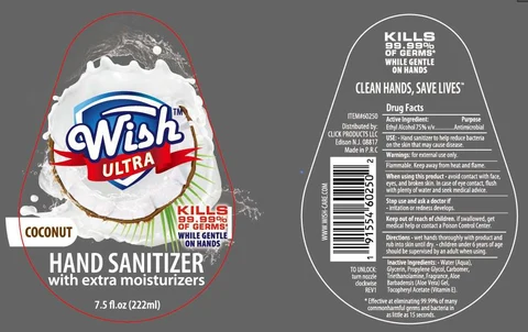 Wish Ultra hand sanitizer 01 packaging