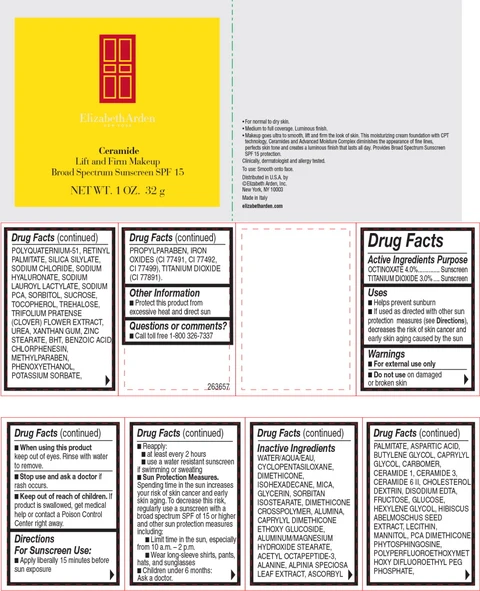 CERAMIDE LIFT AND FIRM MAKEUP BROAD SPECTRUM SUNSCREEN SPF 15 BEIGE 포장